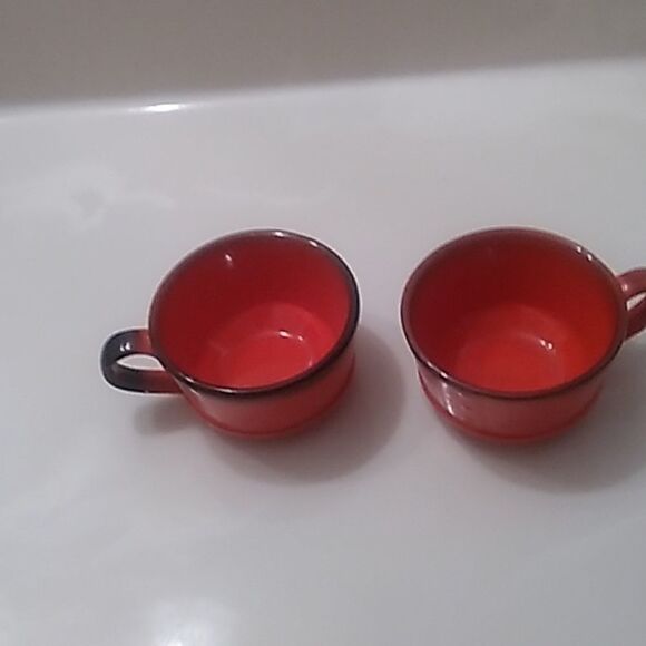 Metlox Poppy  Trail Coffee Cups - Picture 1 of 7